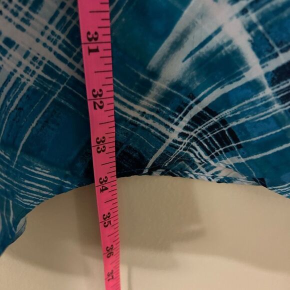 Catherine’s Chiffon Plaid Plus Size blouse size 5x - Picture 8 of 9